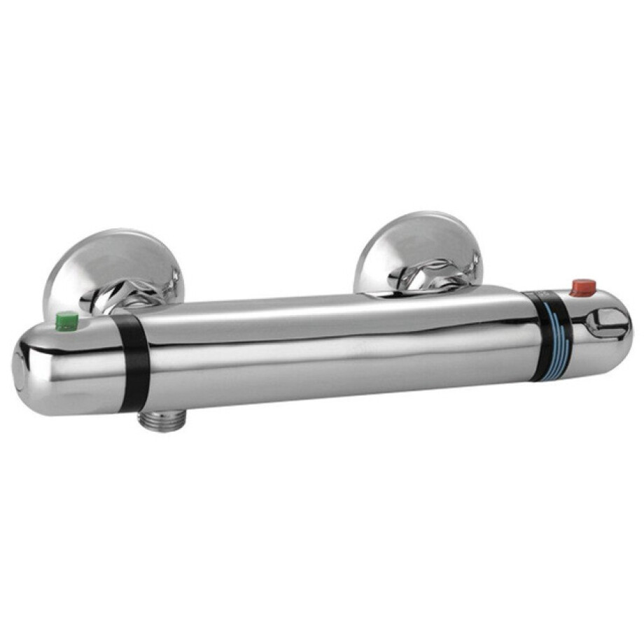Go by Van Marcke Isiflow Thermostatische Douche Mengkraan - waterbesparend - hartafstand 15cm - veiligheidsblokkering - keramische schijven - rozetten - S-koppelingen LH2202 afbeelding 1