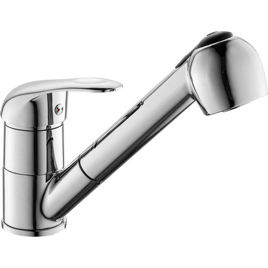 GO by Van Marcke Surf Keuken mengkraan - eengreep - uittrekbare sproeier - waterbesparend - mobiele bek - keramische schijven - flexibele slangen - bevestigingsset 81018-14A afbeelding 1