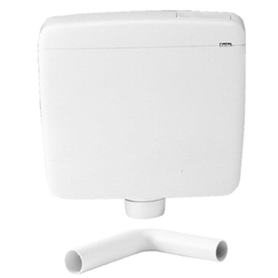 Go by Van Marcke Topazio opbouwreservoir 445 x 135 x 400 mm half hoog met bocht kunststof wit 60505 afbeelding 1