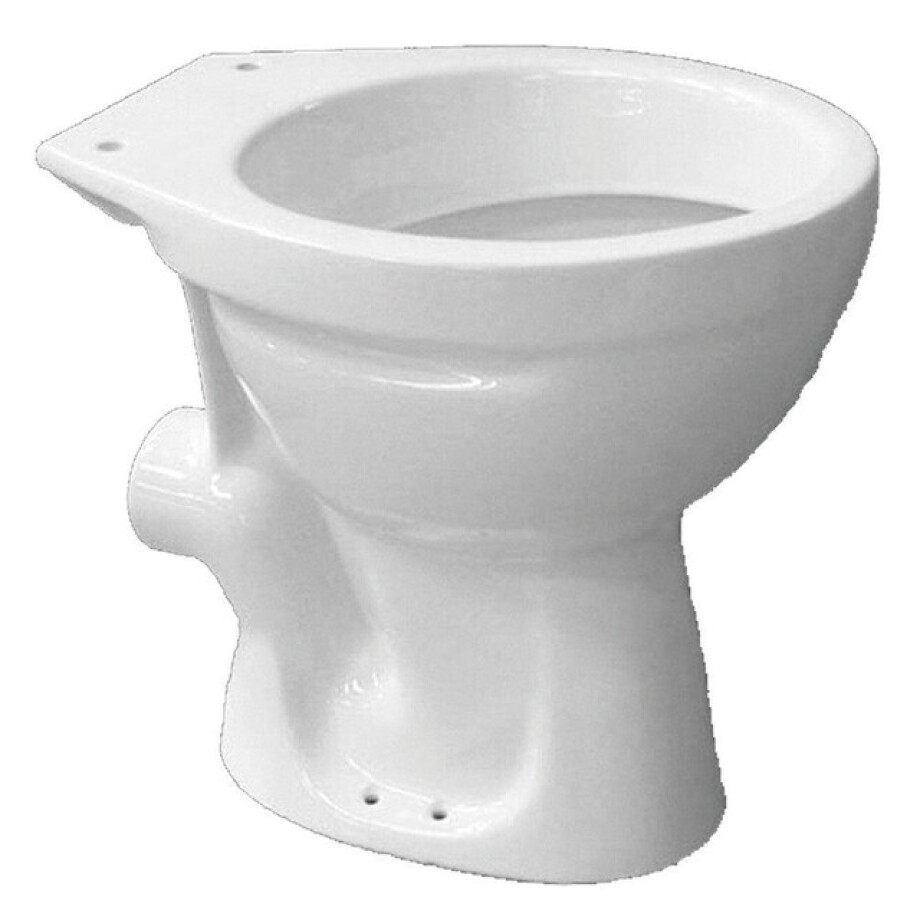 Go by Van Marcke vrijstaande wc pot 47,6x35,7x39,1cm porselein wit muuraansluiting zonder zitting DELTA WC P (FS175235CK0000) afbeelding 1