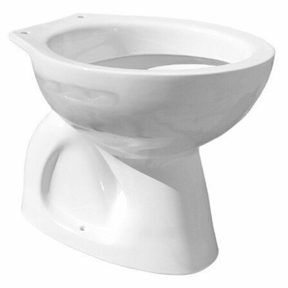 Go by Van Marcke vrijstaande wcpot 45x36x395 cm porselein wit verborgen vloeraansluiting S 12 cm zonder zitting DELTA WC S (FS1752410M0000) afbeelding 1
