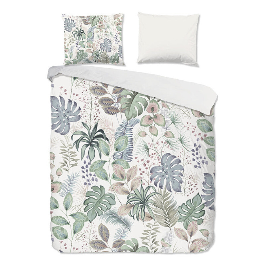 Dekbedovertrek Katoen - Abel - Eenpersoons (140x200 Cm) - Meerkleurig Katoen - Bloemen - Good Morning - Dekbed-Discounter.nl afbeelding 1