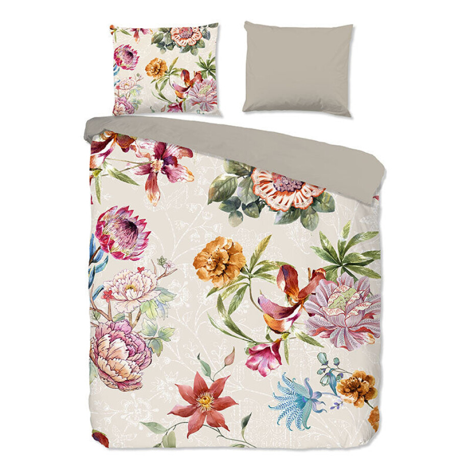 Dekbedovertrek Katoen - Jaimy - Lits-Jumeaux (240x220 Cm) - Meerkleurig Katoen - Bloemen - Good Morning - Dekbed-Discounter.nl afbeelding 1