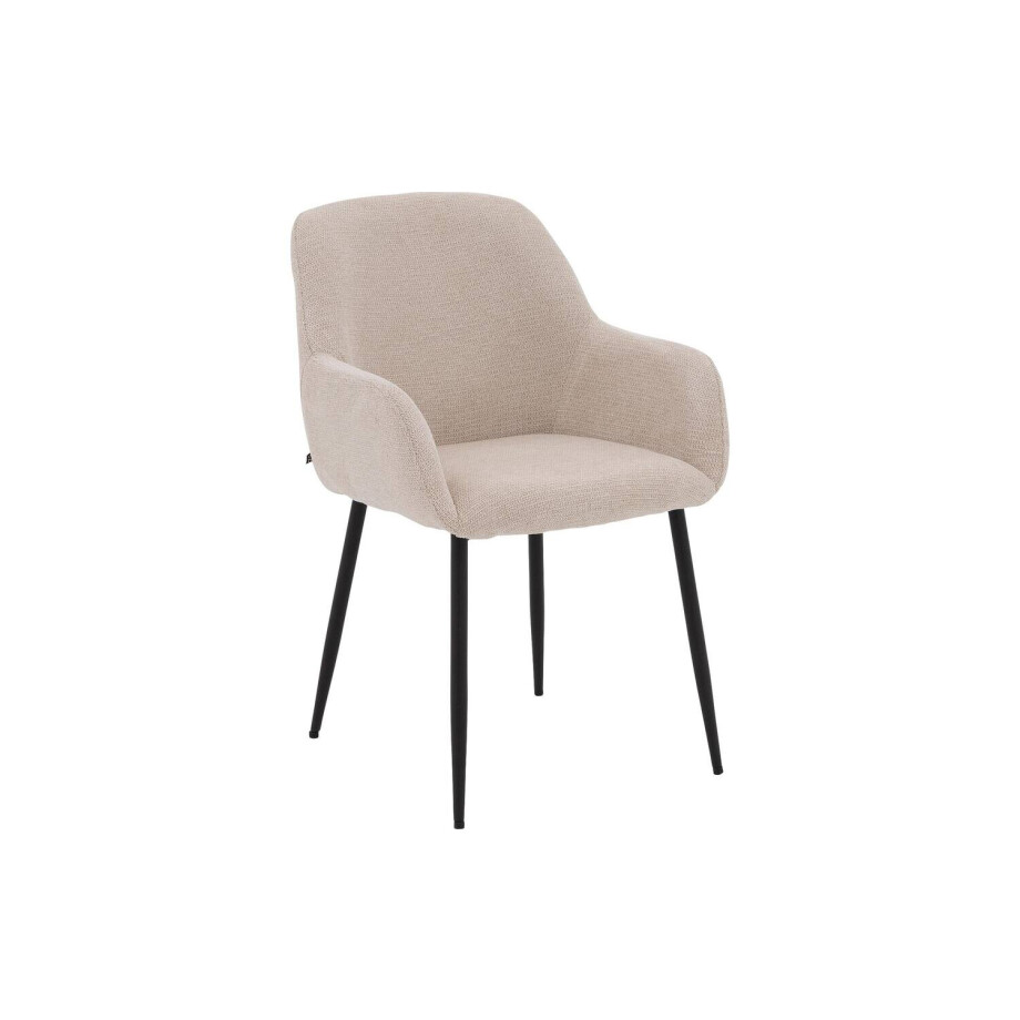 Goossens Basic Eetkamerstoel Anne, Met armleuning afbeelding 1