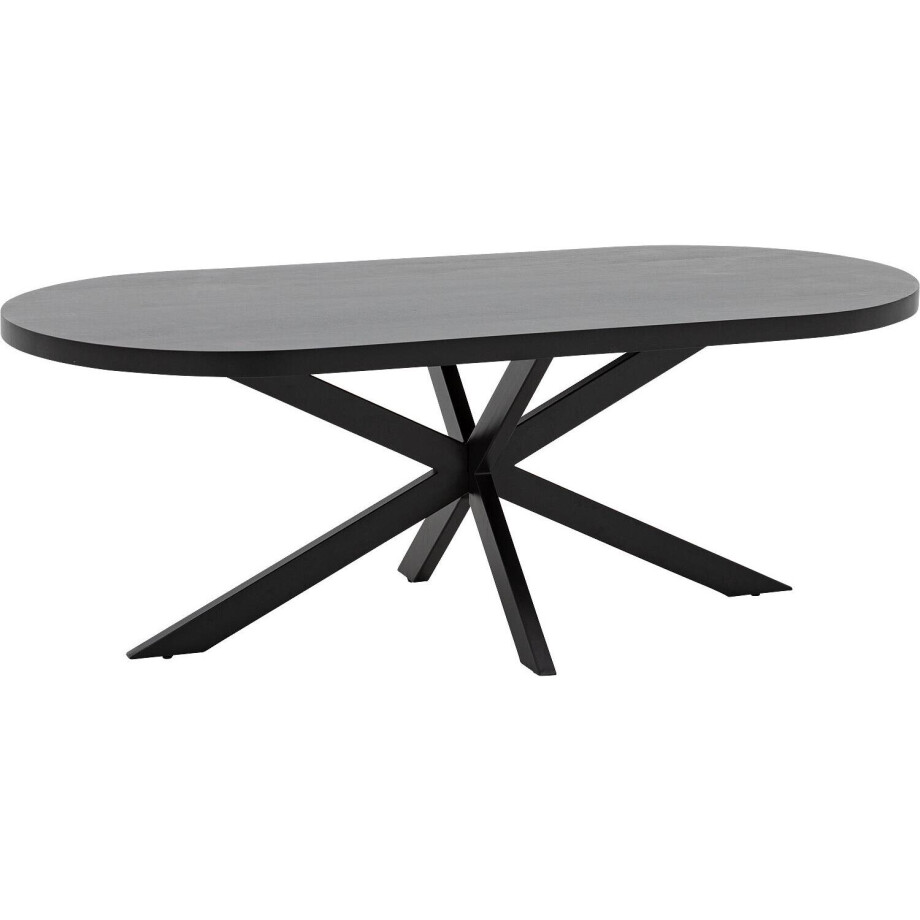 Goossens Basic Eettafel Lecce, Semi rond 210 x 100 cm Goossens Basic Eettafel Lecce, Semi rond 210 x 100 cm afbeelding 1