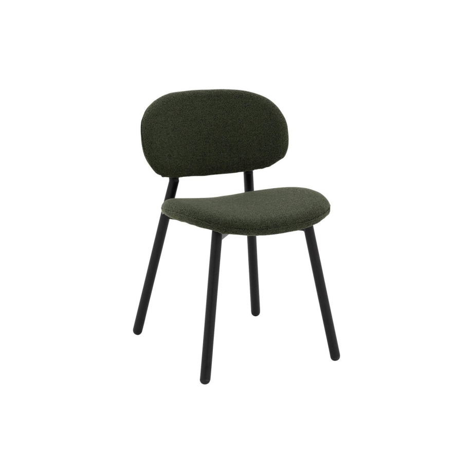 Goossens Basic Stoel Change groen stof leuning, modern design afbeelding 1