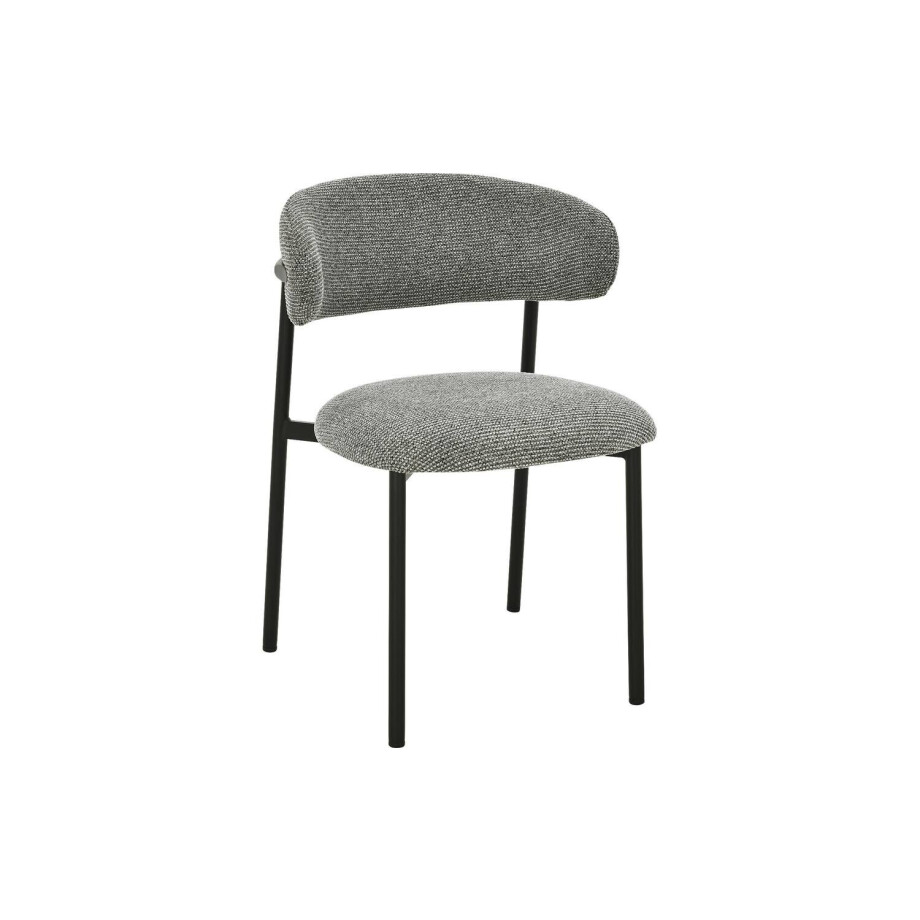 Goossens Basic Stoel Siem grijs stof leuning, afbeelding 1