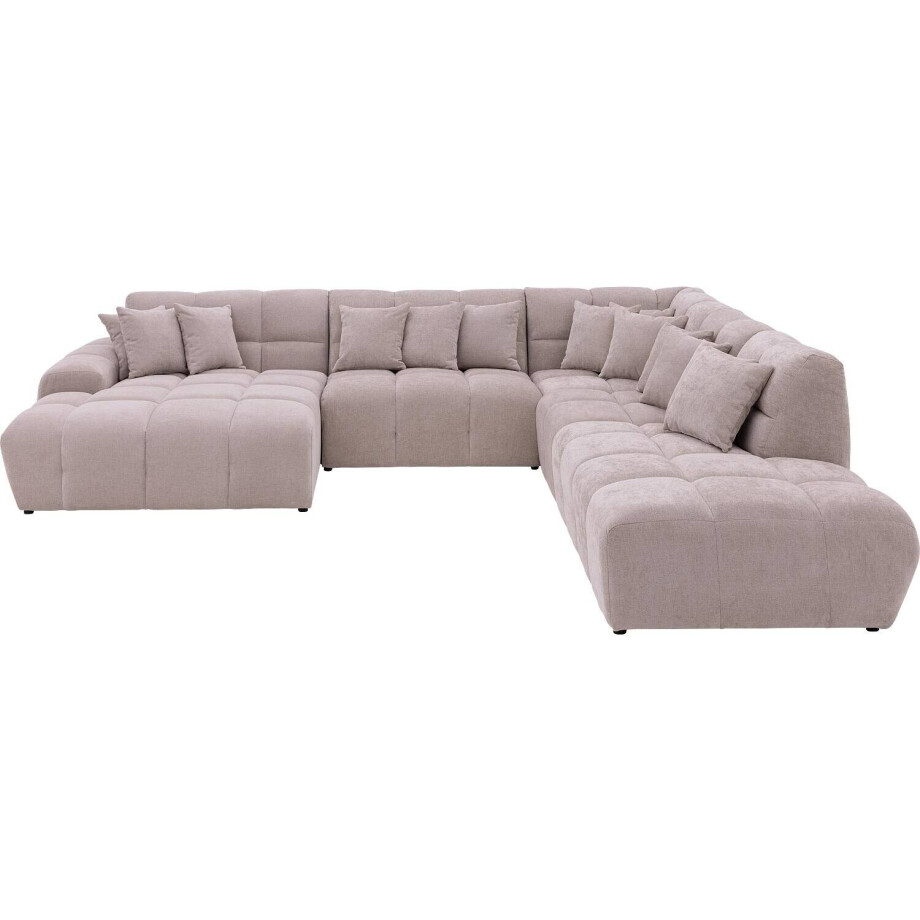 Goossens Excellent Bank Kubus beige, stof, 1,5-zits, modern design Goossens Excellent Bank Kubus beige, stof, 1,5-zits, modern design afbeelding 1