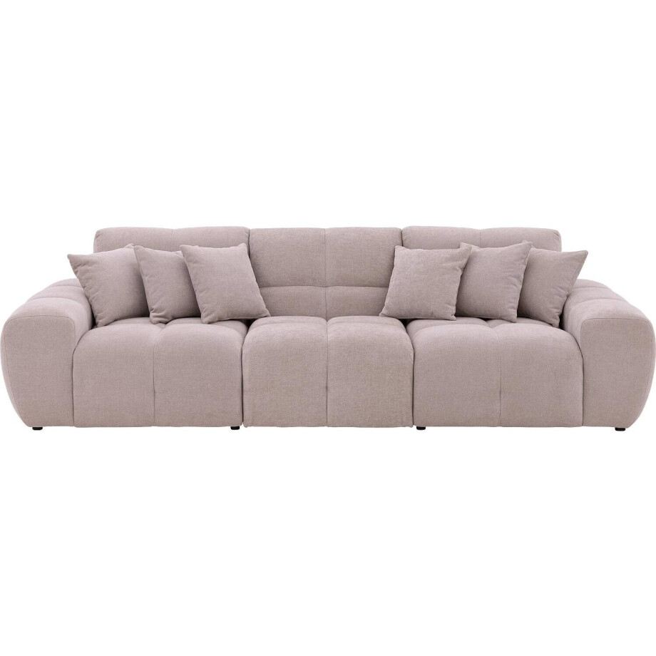 Goossens Excellent Bank Kubus beige, stof, modern design afbeelding 1