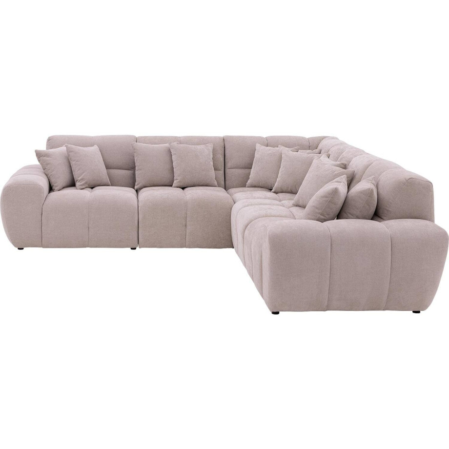 Goossens Excellent Bank Kubus beige, stof, modern design Goossens Excellent Bank Kubus beige, stof, modern design afbeelding 1