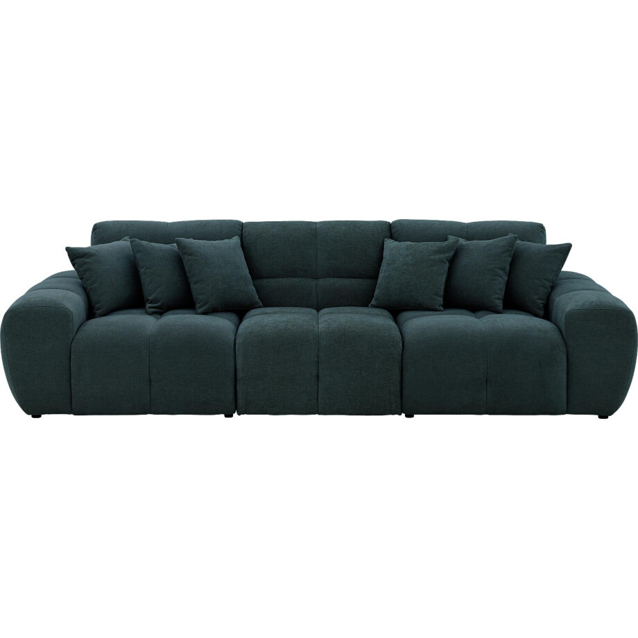Goossens Excellent Bank Kubus groen, stof, modern design Goossens Excellent Bank Kubus groen, stof, modern design afbeelding 1