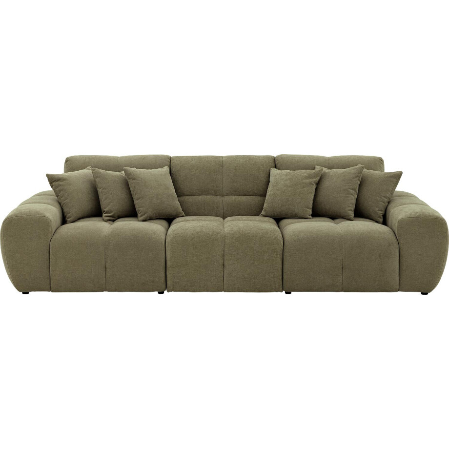 Goossens Excellent Bank Kubus groen, stof, modern design Goossens Excellent Bank Kubus groen, stof, modern design afbeelding 1