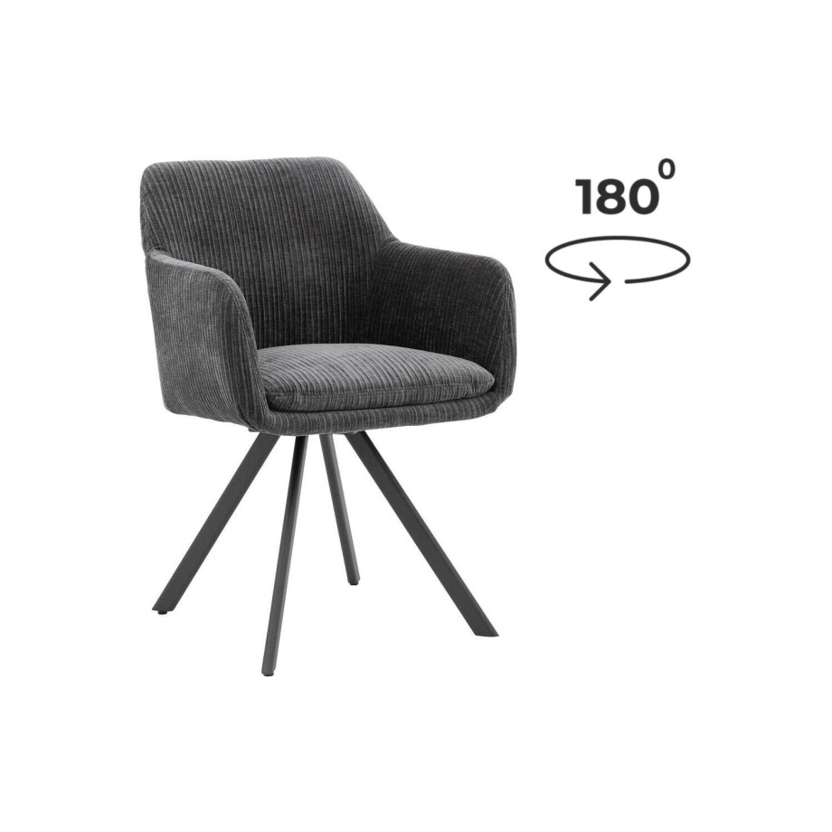 Goossens Excellent Eetkamerstoel Binn, Met arm Goossens Excellent Eetkamerstoel Binn, Met arm afbeelding 1