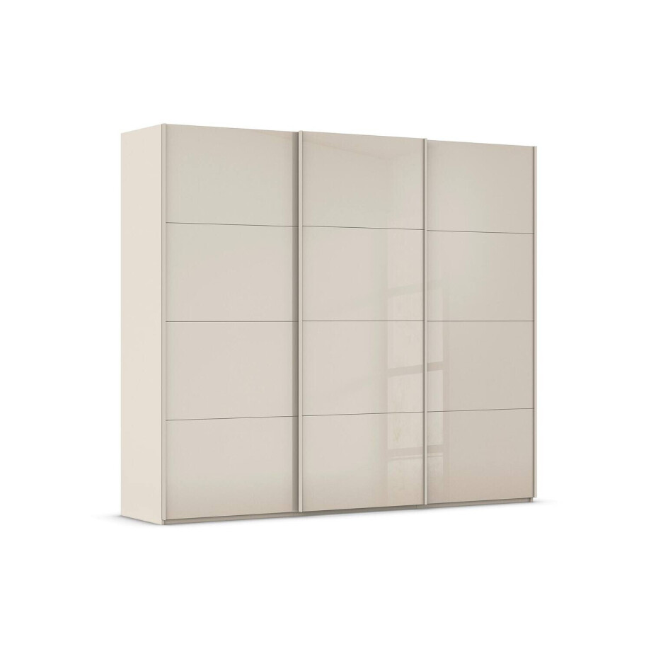 Goossens Excellent Kledingkast Finca Glans Glas, Slaapkamerkast 300 cm breed, 236 cm hoog, 3x 4 paneel glas schuifdeuren Goossens Excellent Kledingkast Finca Glans Glas, Slaapkamerkast 300 cm breed, 236 cm hoog, 3x 4 paneel glas schuifdeuren afbeelding 1