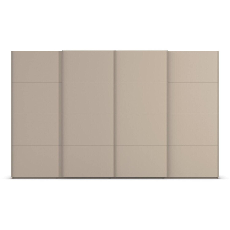 Goossens Excellent Kledingkast Finca Mat Glas, Slaapkamerkast 320 cm breed, 223 cm hoog, 4x 4 paneel glas schuifdeuren Goossens Excellent Kledingkast Finca Mat Glas, Slaapkamerkast 320 cm breed, 223 cm hoog, 4x 4 paneel glas schuifdeuren afbeelding 1