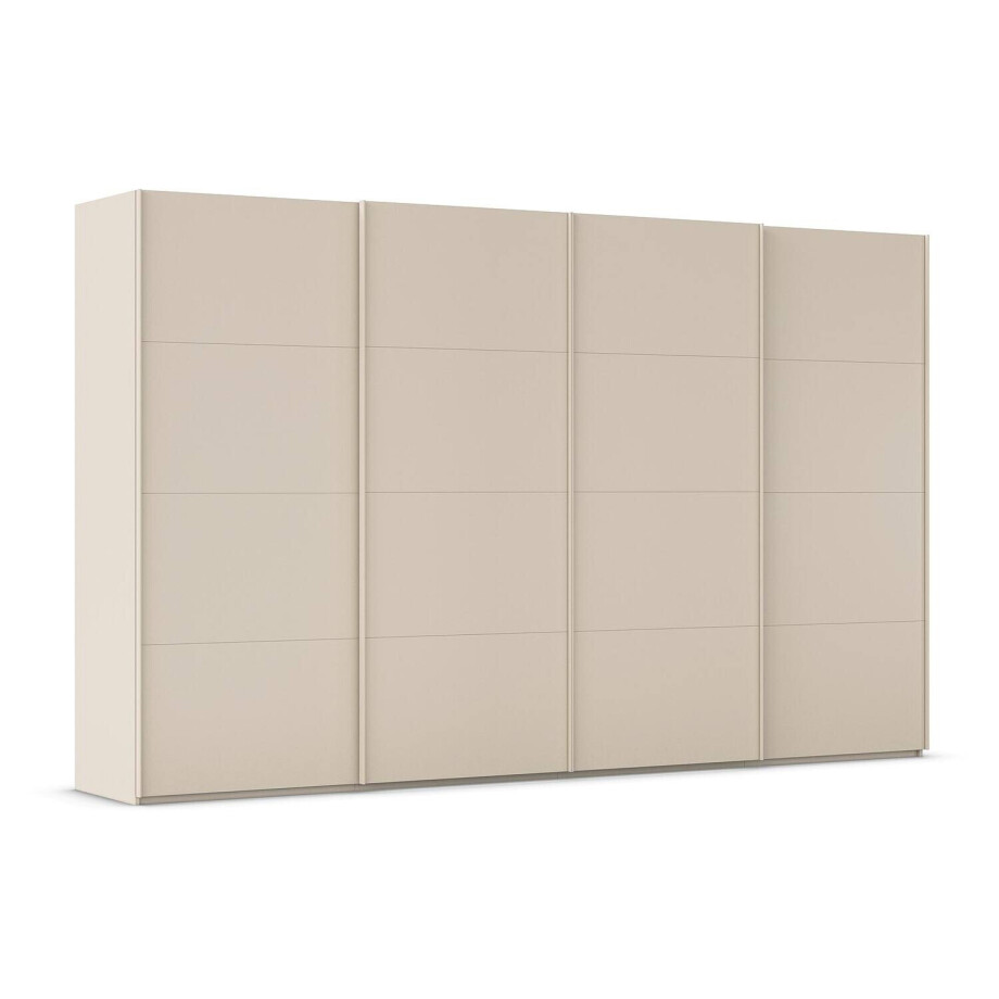 Goossens Excellent Kledingkast Finca Mat Glas, Slaapkamerkast 360 cm breed, 223 cm hoog, 4x 4 paneel glas schuifdeuren Goossens Excellent Kledingkast Finca Mat Glas, Slaapkamerkast 360 cm breed, 223 cm hoog, 4x 4 paneel glas schuifdeuren afbeelding 1