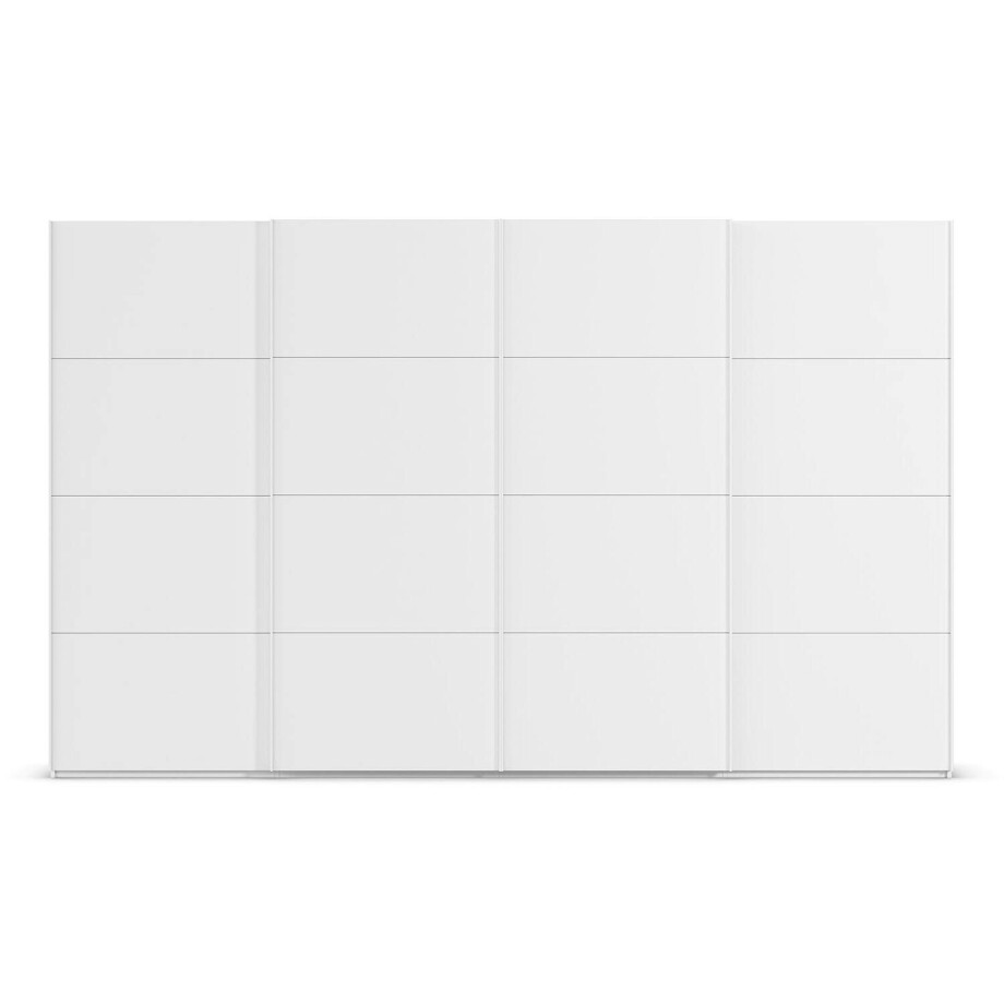 Goossens Excellent Kledingkast Finca Mat Glas, Slaapkamerkast 360 cm breed, 223 cm hoog, 4x 4 paneel glas schuifdeuren Goossens Excellent Kledingkast Finca Mat Glas, Slaapkamerkast 360 cm breed, 223 cm hoog, 4x 4 paneel glas schuifdeuren afbeelding 1