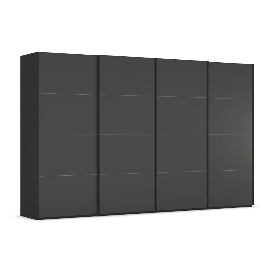 Goossens Excellent Kledingkast Finca Mat Glas, Slaapkamerkast 360 cm breed, 223 cm hoog, 4x 4 paneel glas schuifdeuren Goossens Excellent Kledingkast Finca Mat Glas, Slaapkamerkast 360 cm breed, 223 cm hoog, 4x 4 paneel glas schuifdeuren afbeelding 1