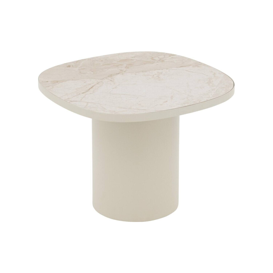 Goossens Excellent Salontafel Fina vierkant, keramiek bruin, elegant chic, 50 x 38 x 50 cm afbeelding 1