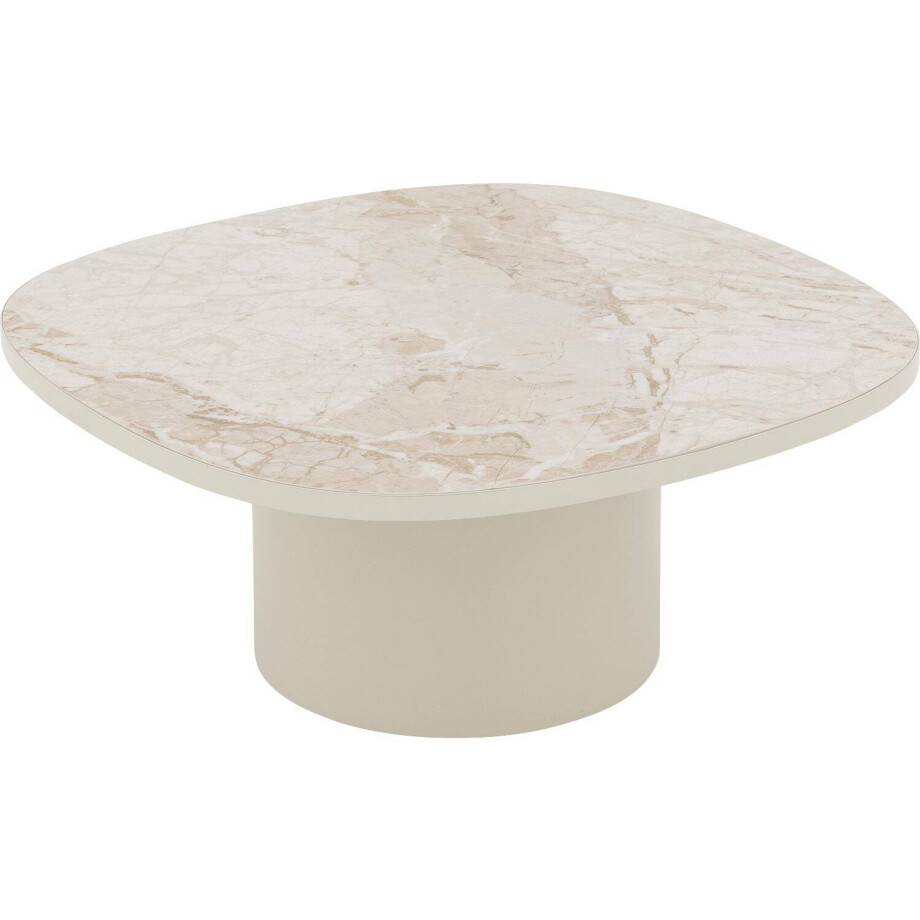 Goossens Excellent Salontafel Fina vierkant, keramiek bruin, elegant chic, 70 x 30 x 70 cm afbeelding 1