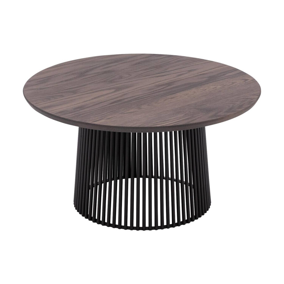Goossens Excellent Salontafel Uniek rond, hout eiken donker bruin, elegant chic, 70 x 37 x 70 cm Goossens Excellent Salontafel Uniek rond, hout eiken donker bruin, elegant chic, 70 x 37 x 70 cm afbeelding 1