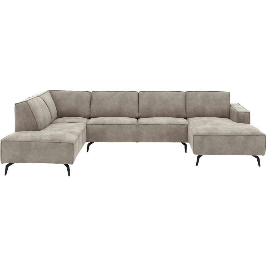 Goossens Hoekbank Hercules grijs, microvezel, 2-zits, modern design met ligelement links Goossens Hoekbank Hercules grijs, microvezel, 2-zits, modern design met ligelement links afbeelding 1