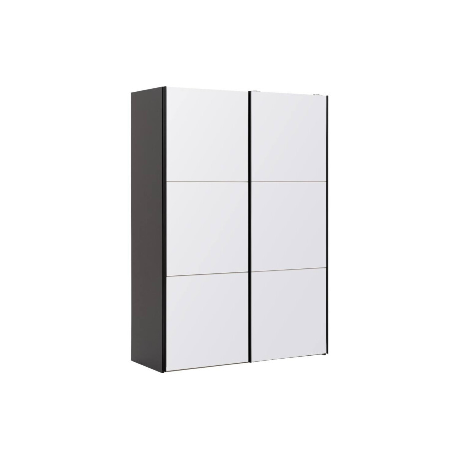 Goossens Kledingkast Easy Storage Sdk, 153 cm breed, 220 cm hoog, 2x 3 paneel glas schuifdeuren Goossens Kledingkast Easy Storage Sdk, 153 cm breed, 220 cm hoog, 2x 3 paneel glas schuifdeuren afbeelding 1