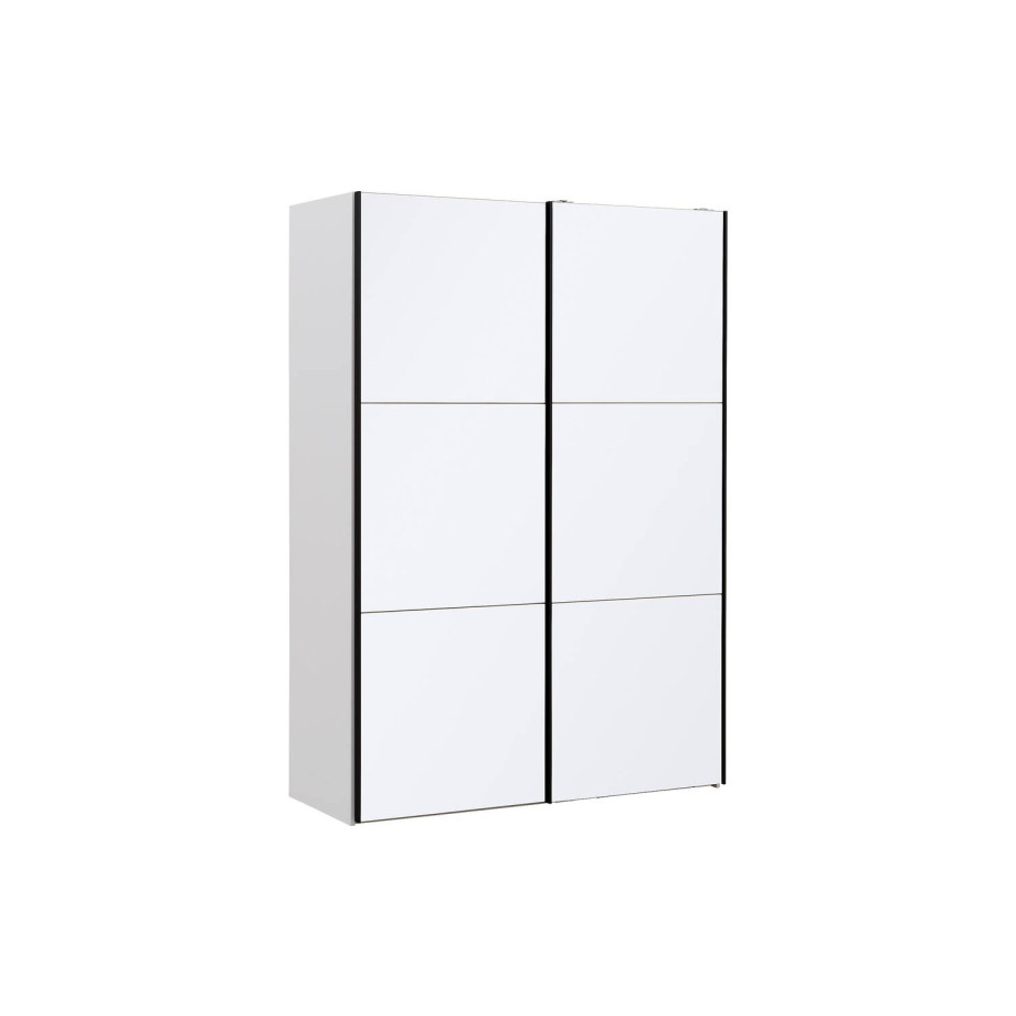 Goossens Kledingkast Easy Storage Sdk, 153 cm breed, 220 cm hoog, 2x 3 paneel glas schuifdeuren afbeelding 1