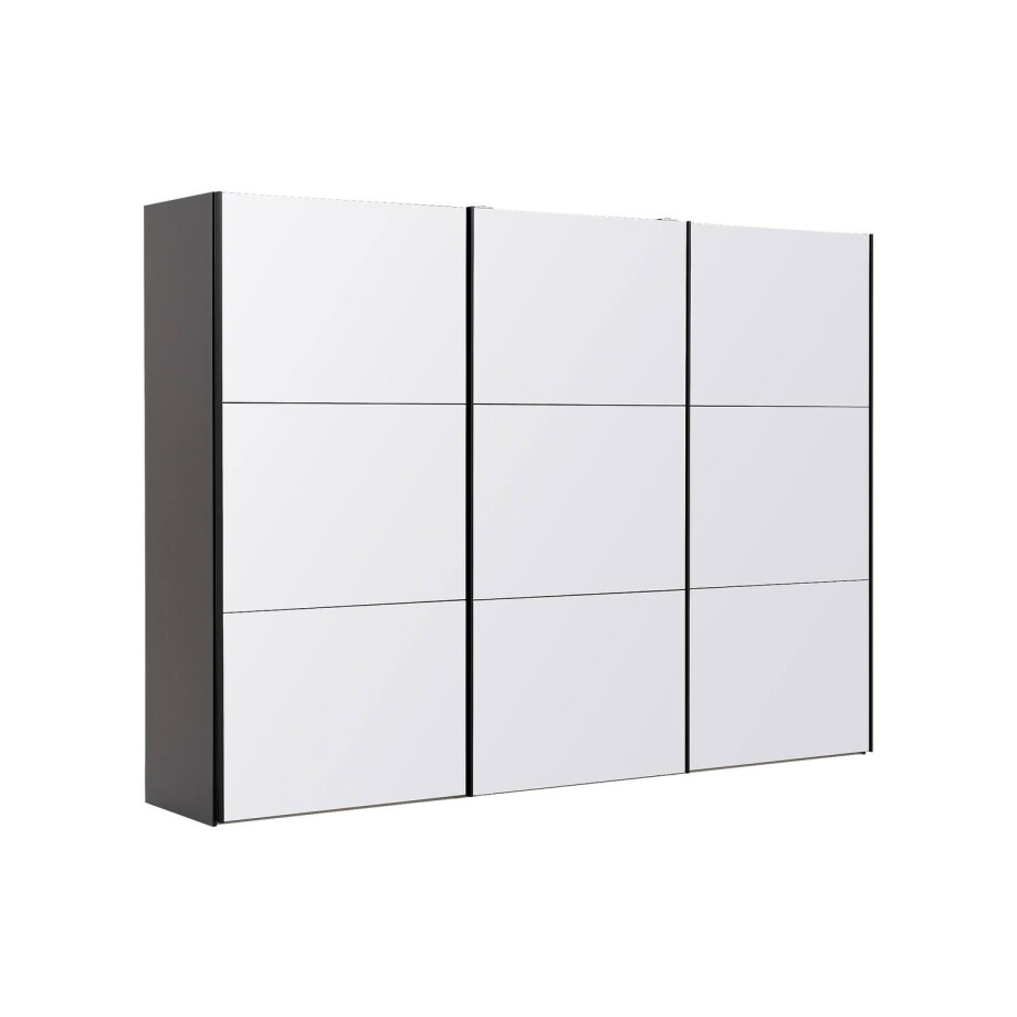 Goossens Kledingkast Easy Storage Sdk, 303 cm breed, 220 cm hoog, 3x 3 paneel glas schuifdeuren Goossens Kledingkast Easy Storage Sdk, 303 cm breed, 220 cm hoog, 3x 3 paneel glas schuifdeuren afbeelding 1