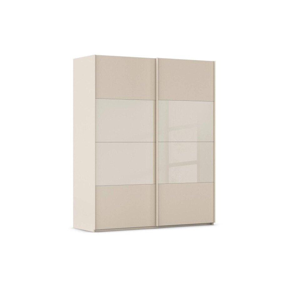 Goossens Kledingkast Finca Combi Glans-mat Glas, Slaapkamerkast 160 cm breed, 236 cm hoog, 2x 4 paneel (glas met glas mat combinatie) schuifdeuren Goossens Kledingkast Finca Combi Glans-mat Glas, Slaapkamerkast 160 cm breed, 236 cm hoog, 2x 4 paneel (glas met glas mat combinatie) schuifdeuren afbeelding 1