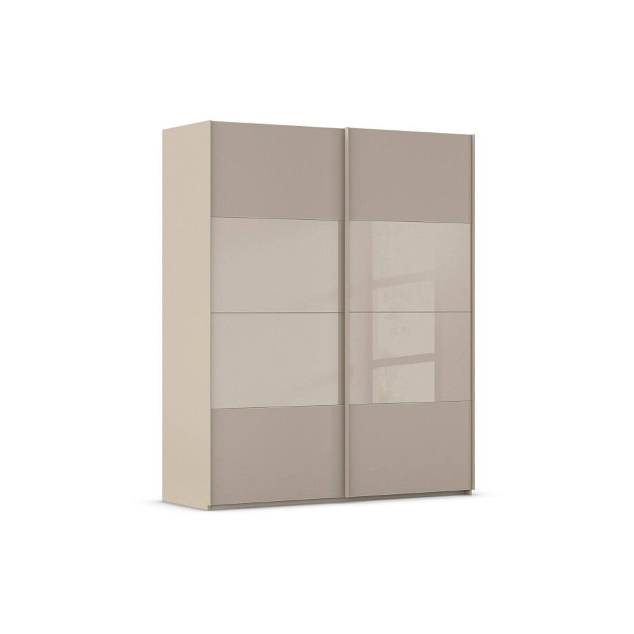 Goossens Kledingkast Finca Combi Glans-mat Glas, Slaapkamerkast 200 cm breed, 223 cm hoog, 2x 4 paneel (glas met glas mat combinatie) schuifdeuren Goossens Kledingkast Finca Combi Glans-mat Glas, Slaapkamerkast 200 cm breed, 223 cm hoog, 2x 4 paneel (glas met glas mat combinatie) schuifdeuren afbeelding 1