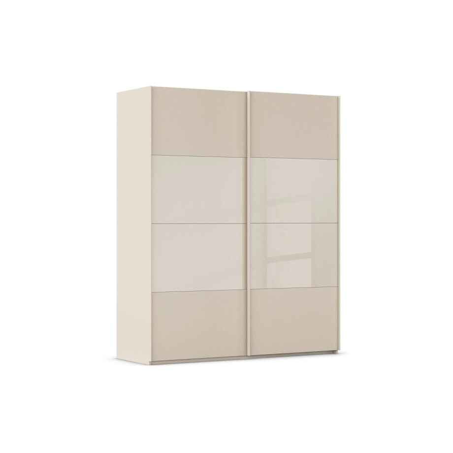 Goossens Kledingkast Finca Combi Glans-mat Glas, Slaapkamerkast 200 cm breed, 236 cm hoog, 2x 4 paneel (glas met glas mat combinatie) schuifdeuren Goossens Kledingkast Finca Combi Glans-mat Glas, Slaapkamerkast 200 cm breed, 236 cm hoog, 2x 4 paneel (glas met glas mat combinatie) schuifdeuren afbeelding 1
