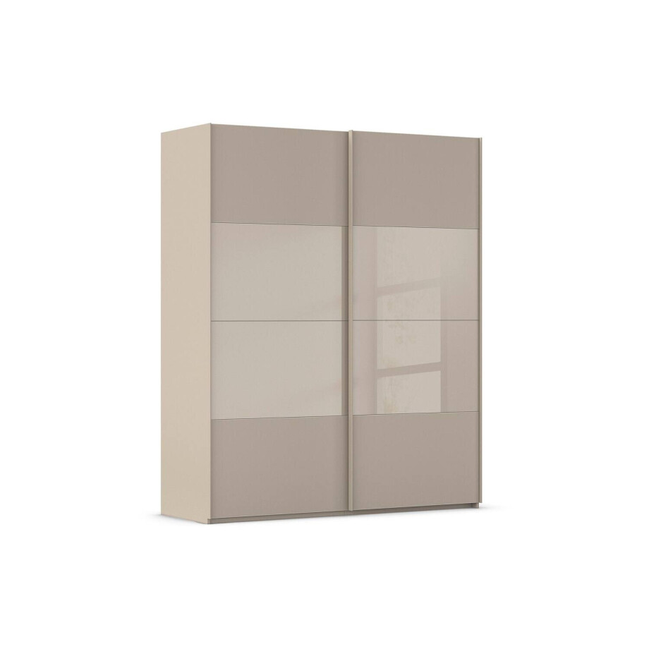 Goossens Kledingkast Finca Combi Glans-mat Glas, Slaapkamerkast 200 cm breed, 236 cm hoog, 2x 4 paneel (glas met glas mat combinatie) schuifdeuren Goossens Kledingkast Finca Combi Glans-mat Glas, Slaapkamerkast 200 cm breed, 236 cm hoog, 2x 4 paneel (glas met glas mat combinatie) schuifdeuren afbeelding 1