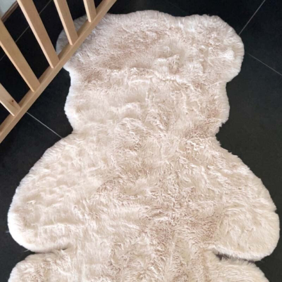 Kinder Vloerkleed Comfy Teddy Beige Kids 80x115 Cm Hoogpolig Grandstone - Dekbed-Discounter.nl afbeelding 1