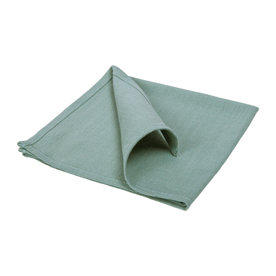 QUVIO Servet - Katoen - 40x40cm - Groen afbeelding 1