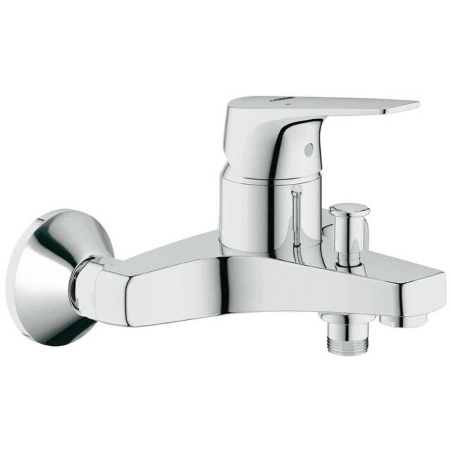 GROHE Bau Flow badkraan met koppelingen met omstel chroom 23756000 afbeelding 1