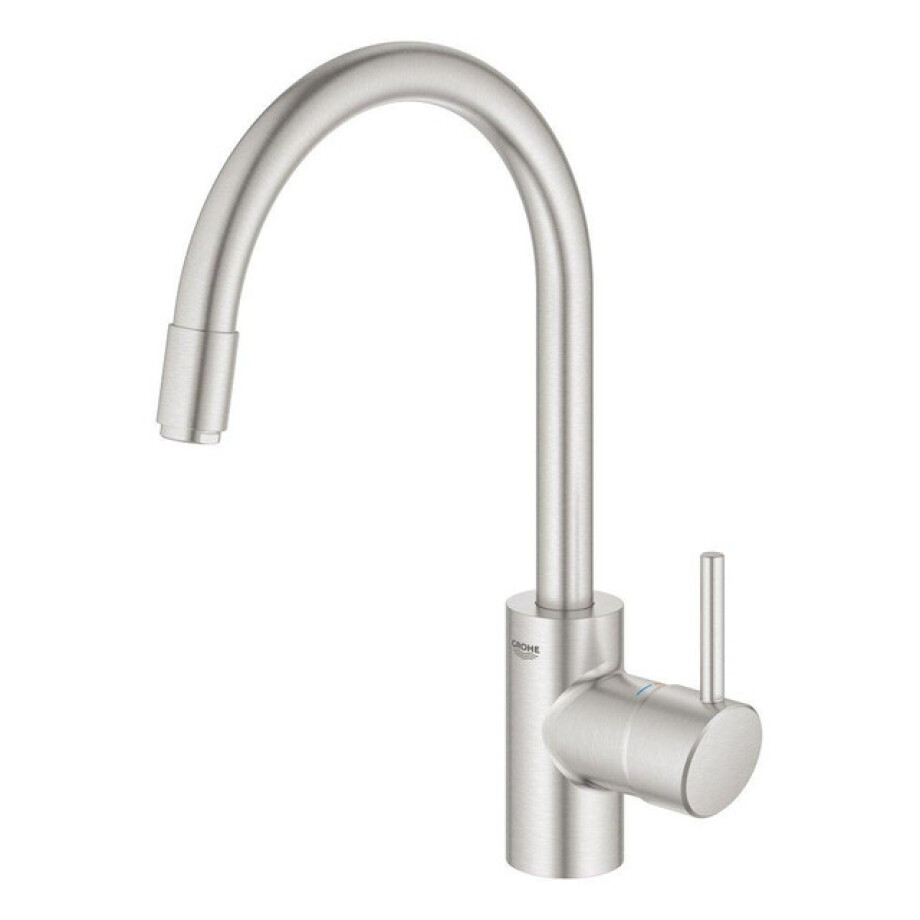 GROHE Concetto Keukenkraan - hoog - draaibare/uittrekbare uitloop - supersteel geborsteld 32663dc3 GROHE Concetto Keukenkraan - hoog - draaibare/uittrekbare uitloop - supersteel geborsteld 32663dc3 afbeelding 1