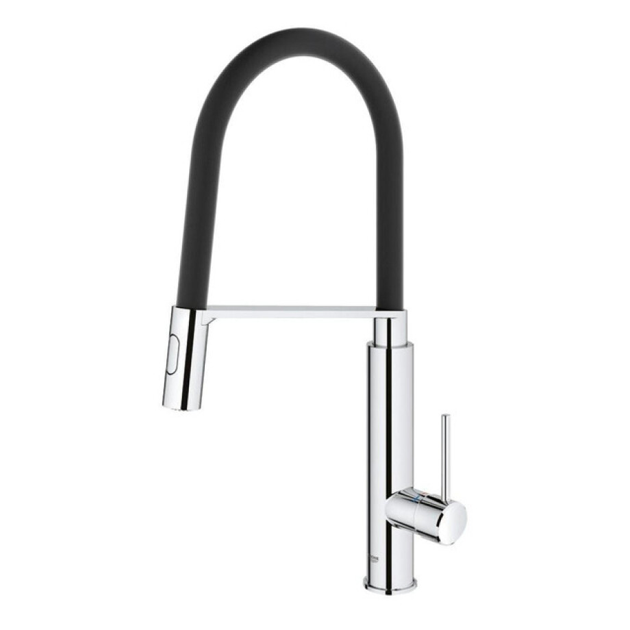 GROHE Concetto Keukenkraan - hoog - uittrekbare uitloop - 2 straalsoorten - met profesionele handdouche - chroom 31491000 GROHE Concetto Keukenkraan - hoog - uittrekbare uitloop - 2 straalsoorten - met profesionele handdouche - chroom 31491000 afbeelding 1