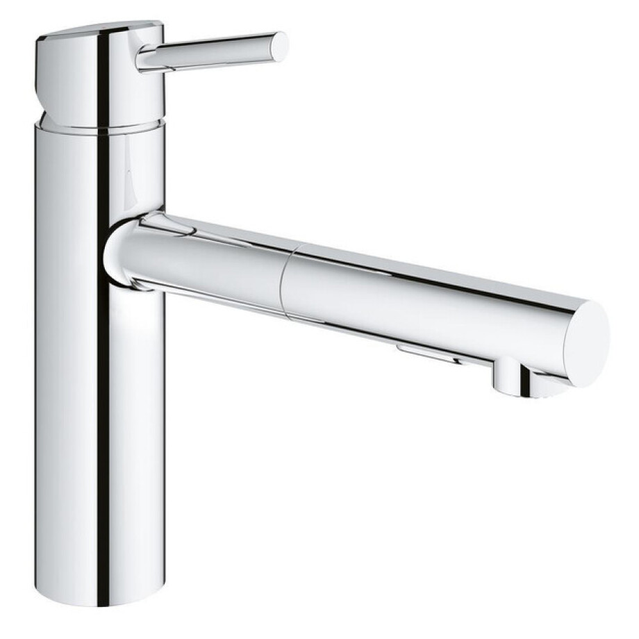 GROHE Concetto Keukenkraan - uittrekbare uitloop - 2 straalsoorten - chroom 30273001 GROHE Concetto Keukenkraan - uittrekbare uitloop - 2 straalsoorten - chroom 30273001 afbeelding 1
