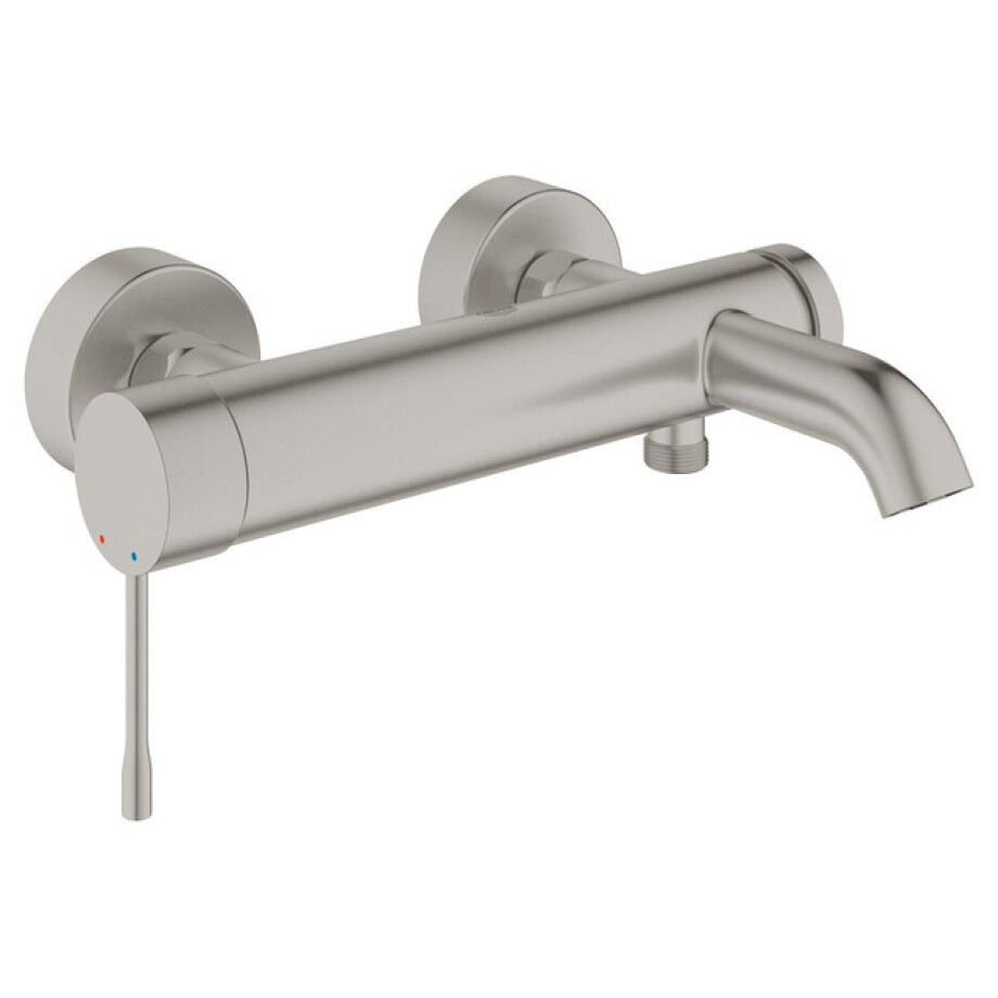 GROHE Essence Badkraan m. omstel m. koppelingen Supersteel 25250DC1 afbeelding 1