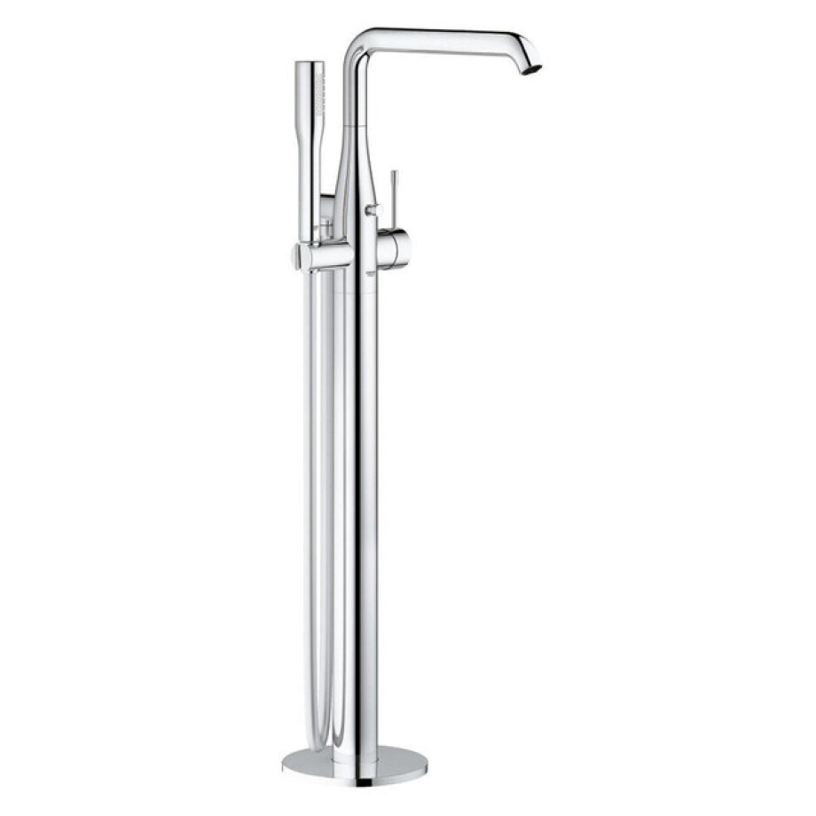 GROHE Essence New Afbouwdeel vrijstaande badkraan - omstel - draaibare uitloop 27.7cm - handdouche - doucheslang - chroom 23491001 afbeelding 1