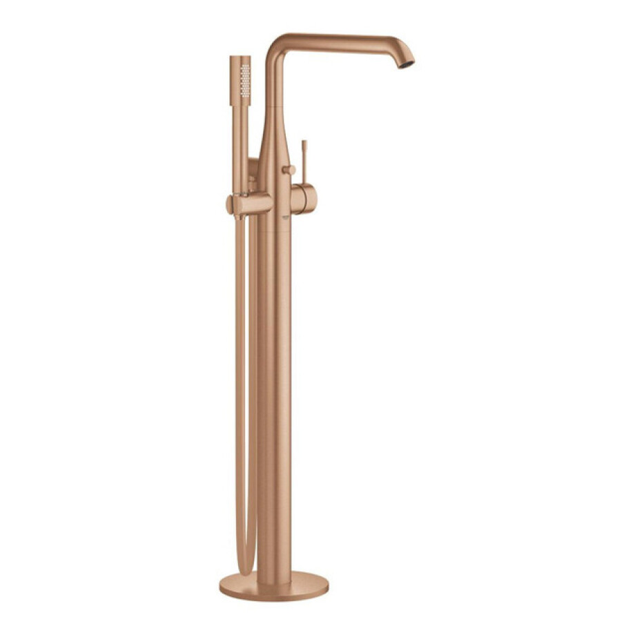 GROHE Essence New Afbouwdeel vrijstaande badkraan - omstel - draaibare uitloop 27.7cm - handdouche - doucheslang - brushed warm sunset 23491dl1 GROHE Essence New Afbouwdeel vrijstaande badkraan - omstel - draaibare uitloop 27.7cm - handdouche - doucheslang - brushed warm sunset 23491dl1 afbeelding 1