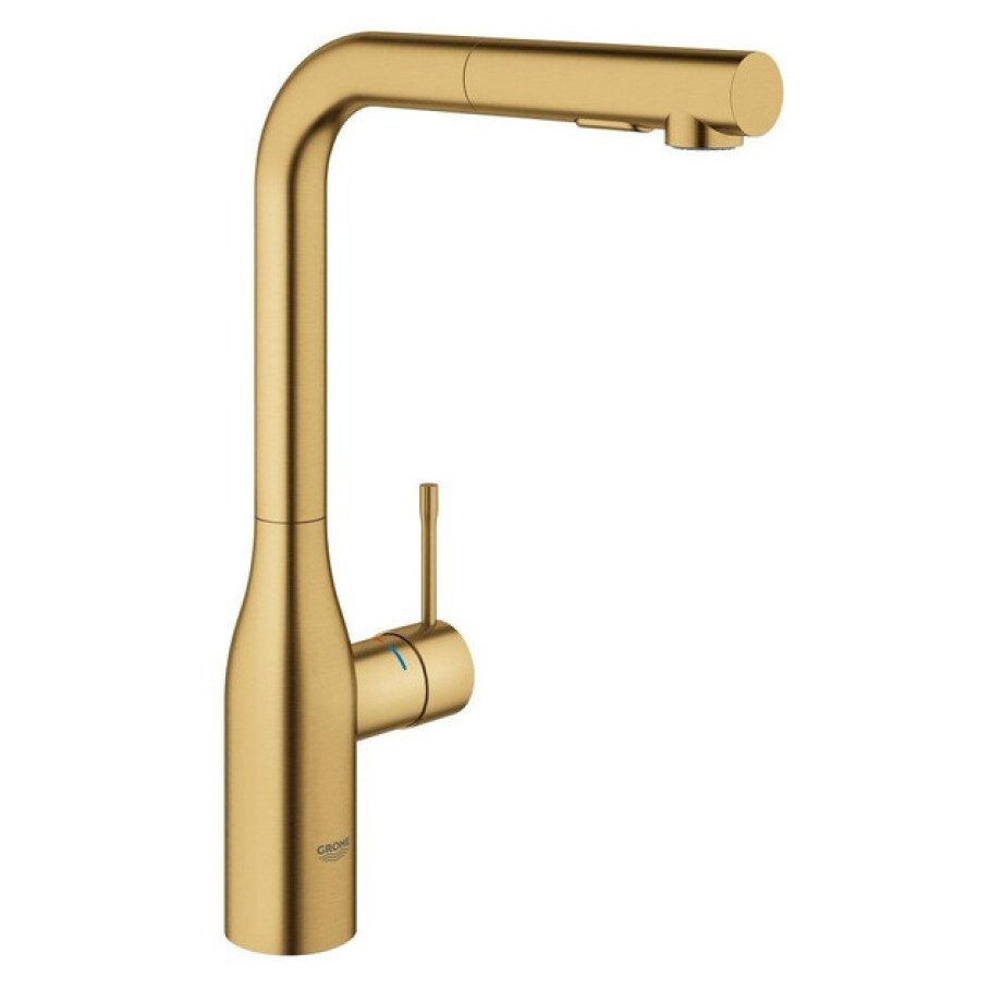 GROHE essence new Keukenkraan - hoog - draaibare/uittrekbare uitloop - cool sunrise geborsteld 30270gn0 afbeelding 1