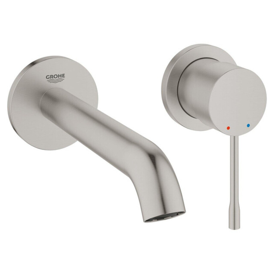GROHE Essence New Wastafelkraan Inbouw - uitloop 18.3cm - M-size - supersteel 19408dc1 afbeelding 1