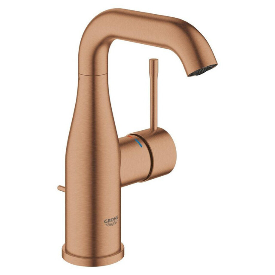 GROHE Essence New Wastafelkraan Opbouw - uitloop 11.4cm - M-size - hoge draaibare uitloop - waste - EcoJoy - brushed warm sunset 23462dl1 GROHE Essence New Wastafelkraan Opbouw - uitloop 11.4cm - M-size - hoge draaibare uitloop - waste - EcoJoy - brushed warm sunset 23462dl1 afbeelding 1