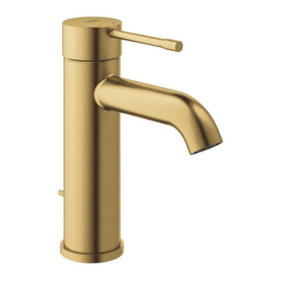 GROHE Essence New Wastafelkraan Opbouw - uitloop 11.6cm - S-size - waste - brushed cool sunrise 23589gn1 GROHE Essence New Wastafelkraan Opbouw - uitloop 11.6cm - S-size - waste - brushed cool sunrise 23589gn1 afbeelding 1