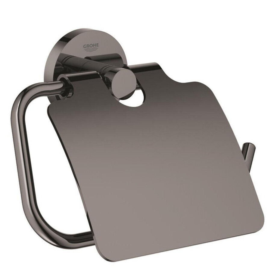 GROHE Essentials closetrolhouder met klep hard graphite 40367a01 afbeelding 1