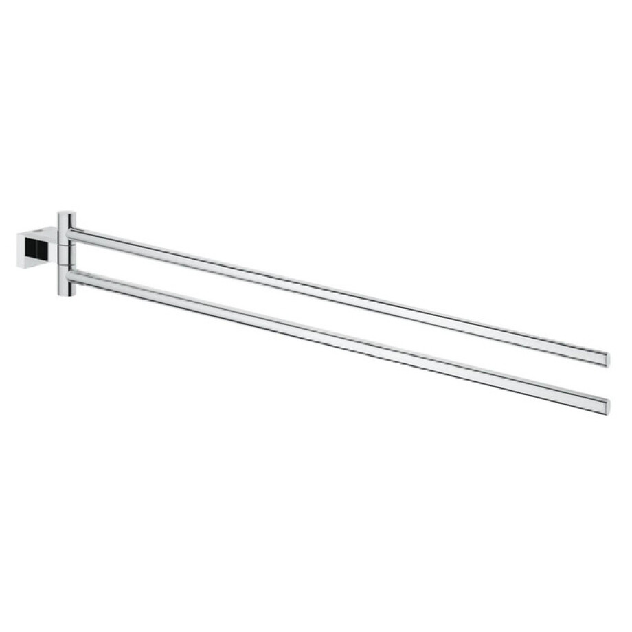 GROHE Essentials Cube Handdoekhouder - 43.9cm - dubbel - draaibaar - chroom 40624001 afbeelding 1