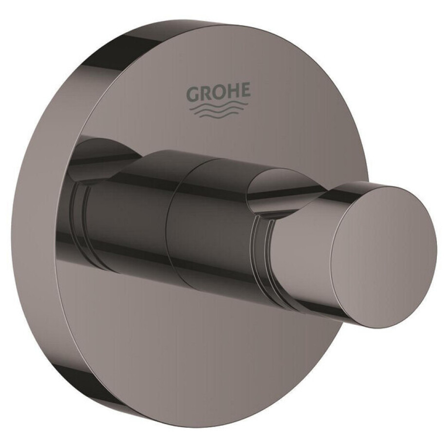 GROHE Essentials Handdoekhaak - rond - hard graphite 40364a01 GROHE Essentials Handdoekhaak - rond - hard graphite 40364a01 afbeelding 1