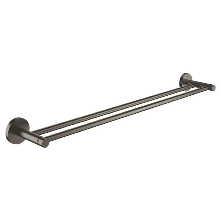 GROHE Essentials Handdoekhouder - 60cm - dubbel - brushed hard graphite 40802al1 GROHE Essentials Handdoekhouder - 60cm - dubbel - brushed hard graphite 40802al1 afbeelding 1